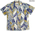 Abstract Watercolor Leaf Men's Hawaiian Shirt